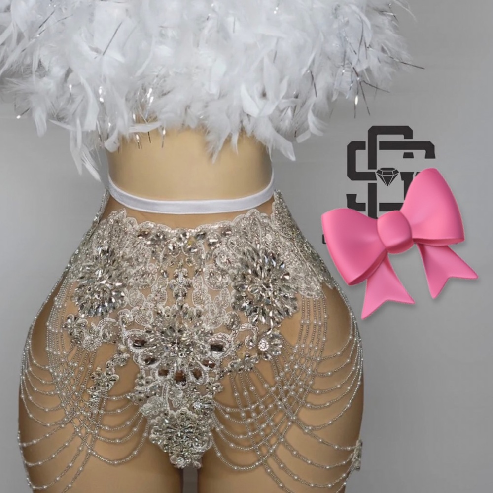 Custom made 2 piece set white Diamonds